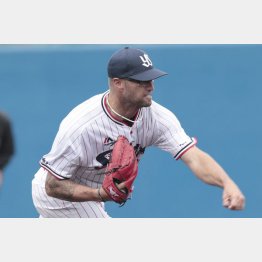 新助っ人左腕のハフ（Ｃ）日刊ゲンダイ