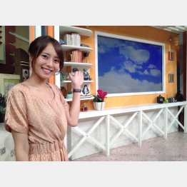 日本テレビアナウンサー時代の上田まりえさん（提供写真）