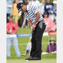 プレッシャーのかかる場面でスムーズなストロークができない（Ｃ）共同通信社