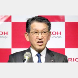 ペーパレス化が世界の潮流のなかで（リコーの山下社長）／（Ｃ）共同通信社