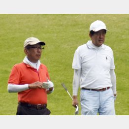 「加計ありき」がないと…（加計理事長と安倍首相）／（Ｃ）日刊ゲンダイ