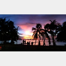 第１位はタイのビーチロードパタヤ店からの眺め（本人提供）