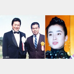 ジャンボ尾崎と。右は、宮沢りえ（Ｃ）日刊ゲンダイ