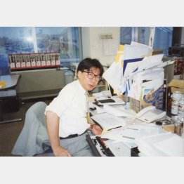 キリンビール時代のしりあがり寿さん（提供写真）