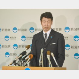 辞職願を提出した米山隆一知事（Ｃ）日刊ゲンダイ