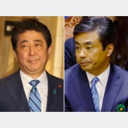 柳瀬元秘書官（右）の国会招致は安倍首相の虚偽答弁に直結か（Ｃ）日刊ゲンダイ