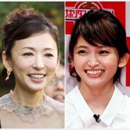 佐賀県出身の松雪泰子（左）と和歌山県出身の岡本玲（Ｃ）日刊ゲンダイ