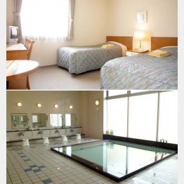 足柄ＳＡ「レストイン時之栖」 室内はゆったり、お風呂は広々（提供写真）