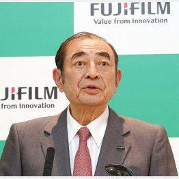 発表からもう３カ月（古森重隆富士フイルムＨＤ会長）／（Ｃ）共同通信社