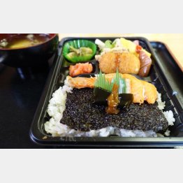 記憶に強く残る「マルニ水産」の海苔弁／（Ｃ）日刊ゲンダイ