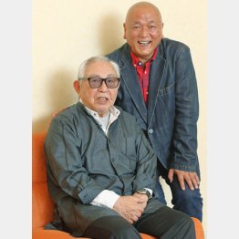 倉本聰と碓井広義（Ｃ）日刊ゲンダイ