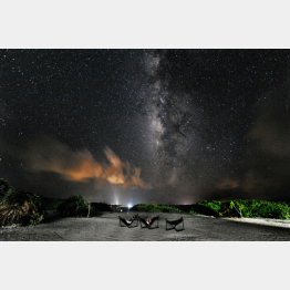 カヤマ島からの天の川の眺め（Ｃ）大塚勝久