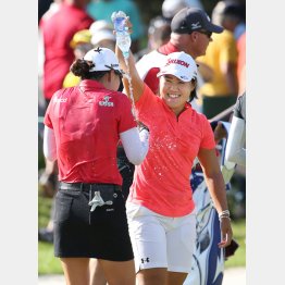 米ツアー初優勝に近づく畑岡（Ｃ）共同通信社