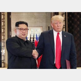 称賛合戦だった（Ｃ）ロイター