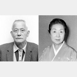 笠智衆と田中絹代（Ｃ）共同通信社