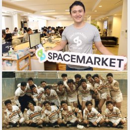 元ラガーマン（前列右から３番目が重松氏）／（提供写真）