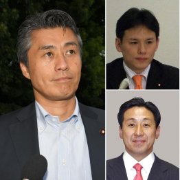 （左から時計回りに）細野豪志元環境相、田村謙治氏、和田隆志氏（Ｃ）共同通信社