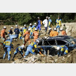 「７２時間の壁」が迫る（広島県熊野町）（Ｃ）共同通信社