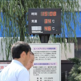 想定外の暑さに悲鳴（Ｃ）日刊ゲンダイ