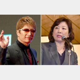 GACKTと野田総務相（Ｃ）日刊ゲンダイ