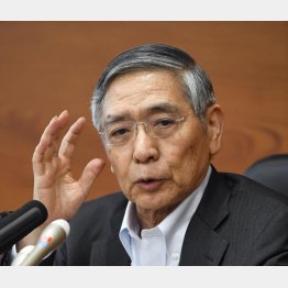 日銀黒田総裁（Ｃ）共同通信社
