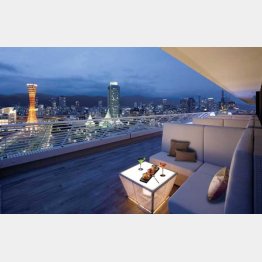 港の景色にうっとりしそうなテラス席（Ｃ）日刊ゲンダイ