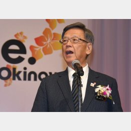 辺野古移設阻止を訴え続けた（２０１８年１月撮影）／（Ｃ）日刊ゲンダイ