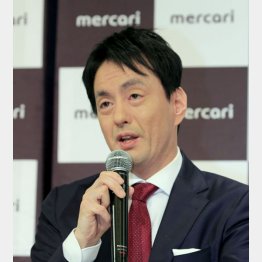 華々しい上場だった（山田ＣＥＯ）／（Ｃ）日刊ゲンダイ