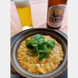 合う酒＝ビール（Ｃ）日刊ゲンダイ