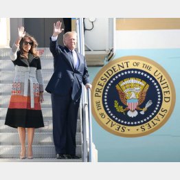 トランプは訪日時に米軍横田基地に降りた（Ｃ）共同通信社
