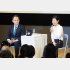 対談したＩＣＡＮ川崎氏と吉永小百合（水本俊也氏撮影、主催者提供）