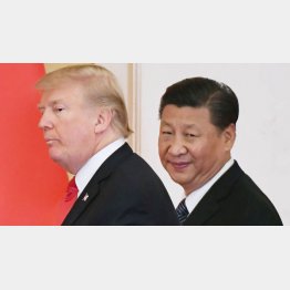 腹の探り合い（Ｃ）共同通信社