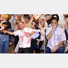 圧勝した玉城デニー氏と惨敗の佐喜真淳氏（右）／（Ｃ）日刊ゲンダイ