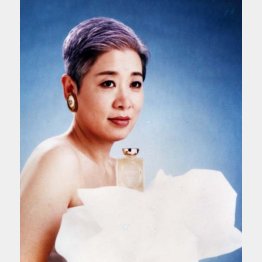 ４０代前半、研修で撮影モデルに（提供写真）