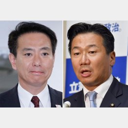 前原誠司（左）、福山哲郎の両議員／（Ｃ）日刊ゲンダイ