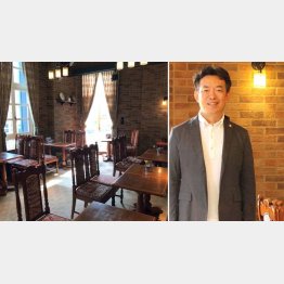 落ち着いた店内で飲む一杯は格別（右は吉谷啓介社長）／（Ｃ）日刊ゲンダイ