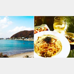 カプレーゼ以外はすべて「ごはん券」のセット（右）／（Ｃ）日刊ゲンダイ