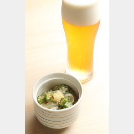 イカとオクラの生姜醤油和え（Ｃ）日刊ゲンダイ
