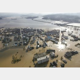 豪雨被害は続く（Ｃ）共同通信社