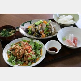 これで１人前（民宿かりゆし）（提供写真）