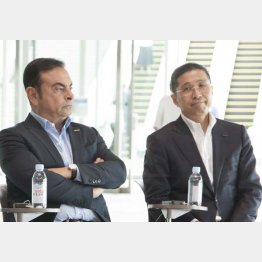 常道を踏み外した異常な解任劇（右は日産の西川社長）（Ｃ）日刊工業新聞／共同通信イメージズ