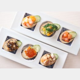 半熟煮卵のオードブル（Ｃ）日刊ゲンダイ