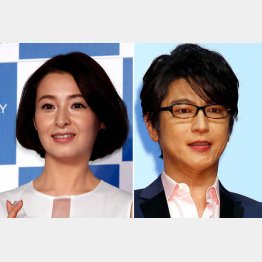 離婚した檀れい（左）と及川光博（Ｃ）日刊ゲンダイ