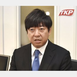 ＴＫＰの河野社長（Ｃ）共同通信社