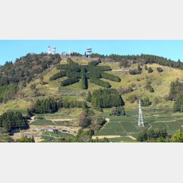 “茶文字”は撮影スポットに（Ｃ）日刊ゲンダイ