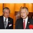 招致の旗振り役だった森元首相（右）と竹田会長／（Ｃ）日刊ゲンダイ