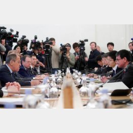 取りつく島がなかった河野・ラブロフ会談（Ｃ）ロイター