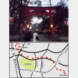 江戸時代から芝居の興行が行われていた（花園神社）／（Ｃ）日刊ゲンダイ