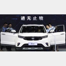 「広州国際モーターショー」の米フォード・モーターのブース／（Ｃ）共同通信社