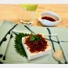 ちりめんじゃこ山椒冷奴（Ｃ）日刊ゲンダイ